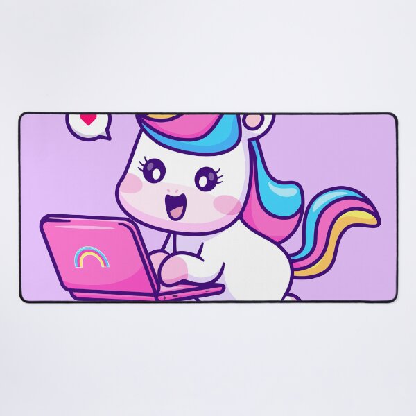 Item preview, Magical Unicorn at Work - A Cute Cartoon Illustration designed and sold by hjian8219.