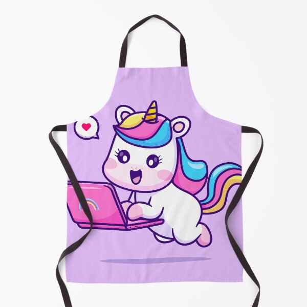 Item preview, Magical Unicorn at Work - A Cute Cartoon Illustration designed and sold by hjian8219.