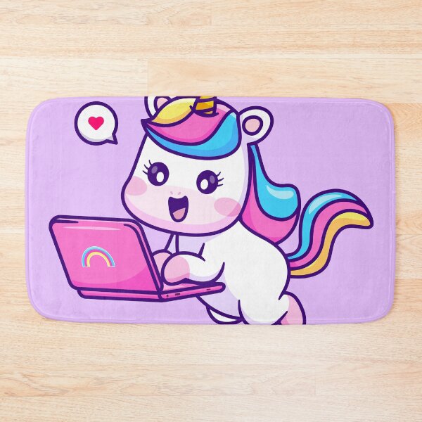 Item preview, Magical Unicorn at Work - A Cute Cartoon Illustration designed and sold by hjian8219.