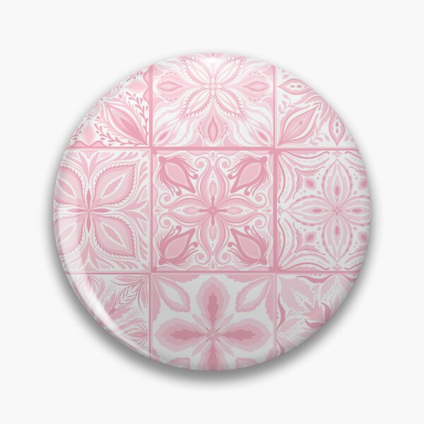 Item preview, Ornate tiles in pink  designed and sold by Katerina Mitkova Kirilova.
