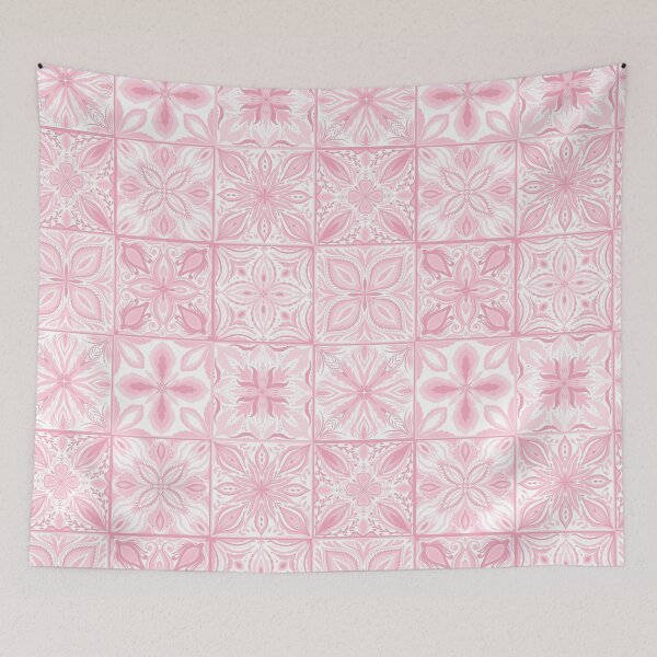Item preview, Ornate tiles in pink  designed and sold by Katerina Mitkova Kirilova.