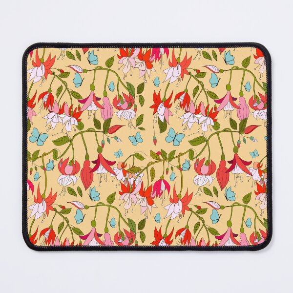 Item preview, Fuchsia Garden and Butterflies - Buttermilk designed and sold by CandiceLocklee.