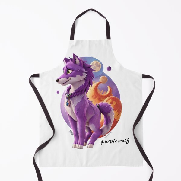 Item preview, purple wolf illustration designed and sold by ahfast.