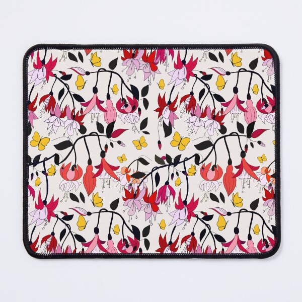 Item preview, Fuchsia Garden and Butterflies - Ivory designed and sold by CandiceLocklee.