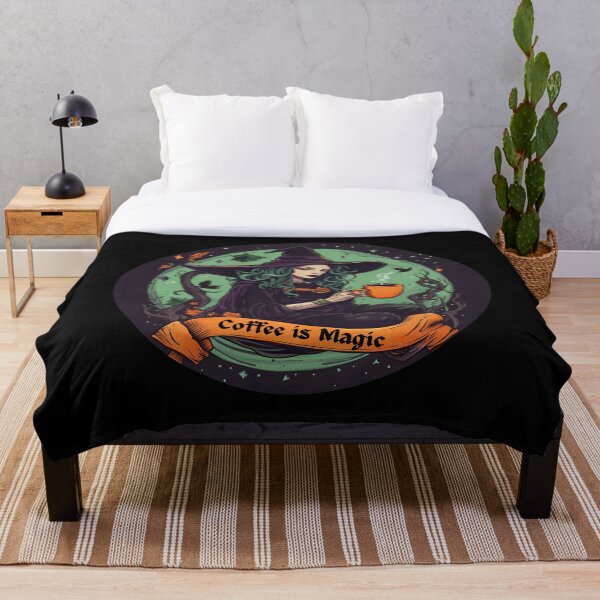 Aperçu de l'œuvre Le café est magique Witchy Design créée et vendue par WitchyWare.