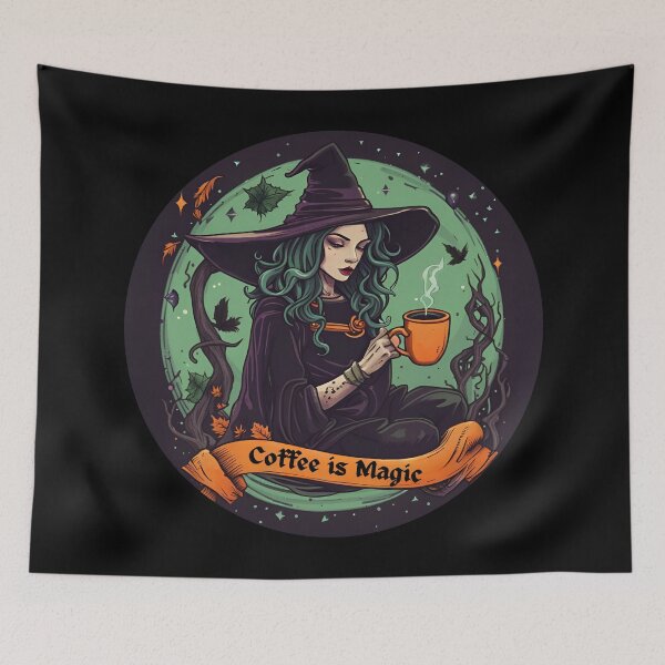 Item preview, Coffee is Magic Witchy Design designed and sold by WitchyWare.