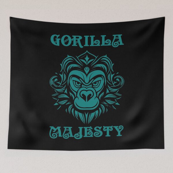 Item preview, Gorilla Coat Of Arms Teal designed and sold by Soulemotion.