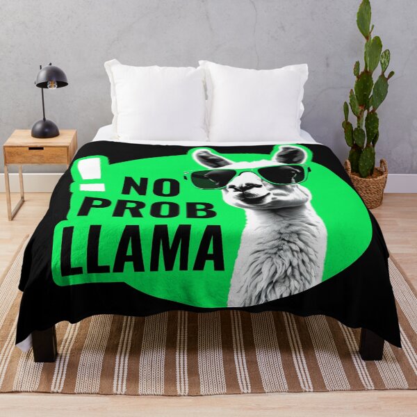 Item preview, No Probllama | Funny Green Llama Art designed and sold by Niktarka.
