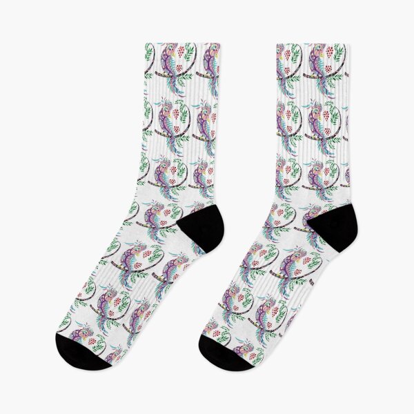 Item preview, Colorful bird with berries designed and sold by TirrellColister.