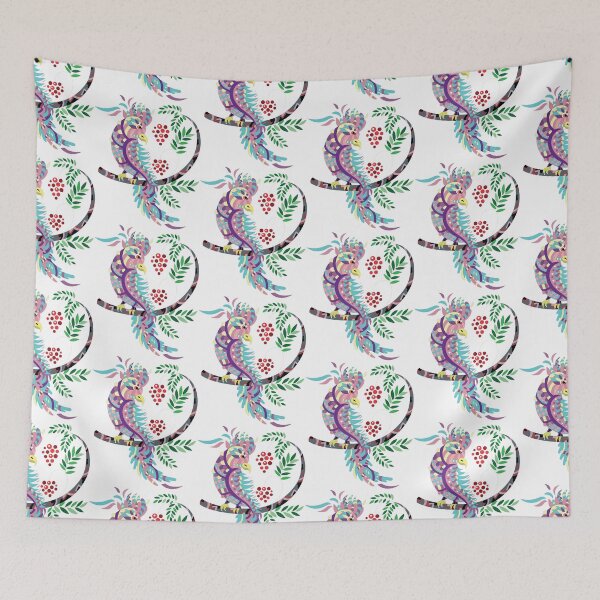 Item preview, Colorful bird with berries designed and sold by TirrellColister.