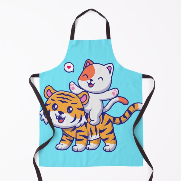 Item preview, Playful Feline Friends - Cute Cat and Tiger Cartoon designed and sold by hjian8219.