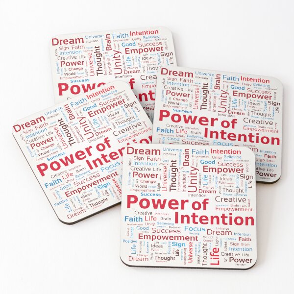 Item preview, Power of Intention Word Cloud Success Colorful Thought Coaching Tool designed and sold by WinfinityDesigns.