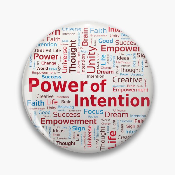 Item preview, Power of Intention Word Cloud Success Colorful Thought Coaching Tool designed and sold by WinfinityDesigns.