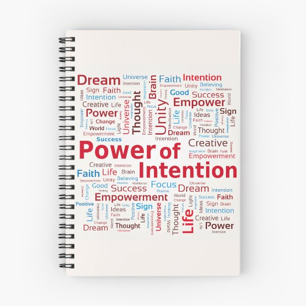 Item preview, Power of Intention Word Cloud Success Colorful Thought Coaching Tool designed and sold by InfinityDsigns.