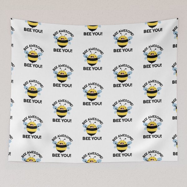 Item preview, Bee Awesome Bee You Positive Bug Puns  designed and sold by punnybone.