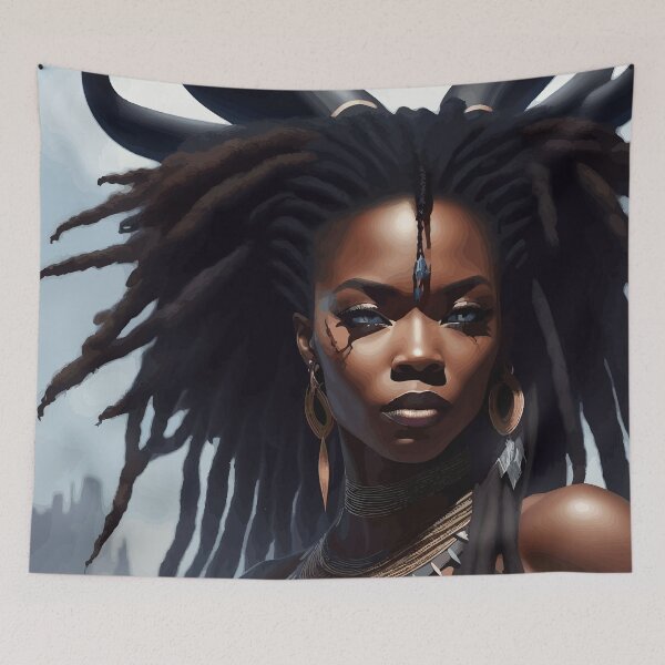 Item preview, Black Woman 4 designed and sold by Vicky Brago-Mitchell®.