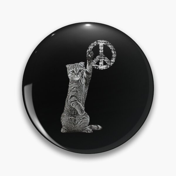 Item preview, Peace cat, Lindo gatito con sambolo de paz designed and sold by AloraJohns.