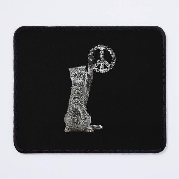 Item preview, Peace cat, Lindo gatito con sambolo de paz designed and sold by AloraJohns.