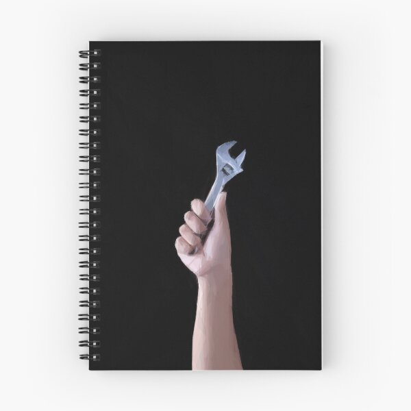 Item preview, Man holding a spanner aloft. Image created using geometric shapes designed and sold by EdgyEdgeArt.