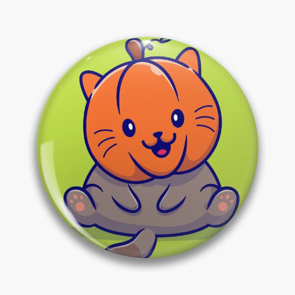 Item preview, Meow-oween Delights - Cute Cat Pumpkin Cartoon designed and sold by hjian8219.