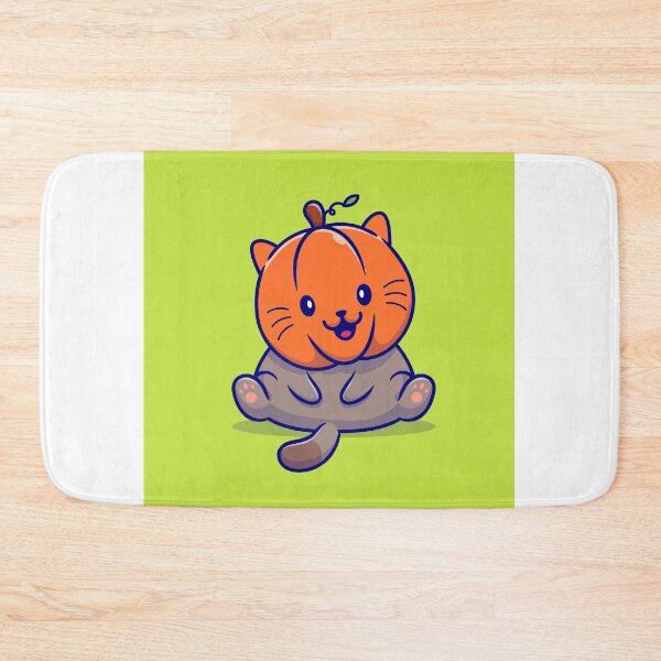 Item preview, Meow-oween Delights - Cute Cat Pumpkin Cartoon designed and sold by hjian8219.