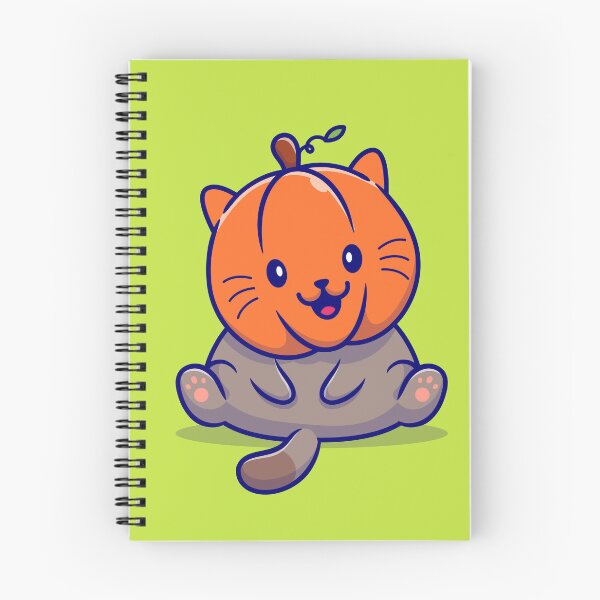Item preview, Meow-oween Delights - Cute Cat Pumpkin Cartoon designed and sold by hjian8219.