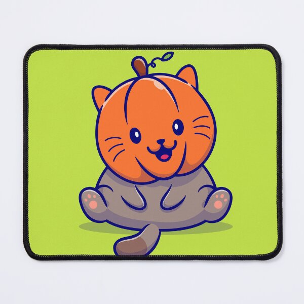 Item preview, Meow-oween Delights - Cute Cat Pumpkin Cartoon designed and sold by hjian8219.