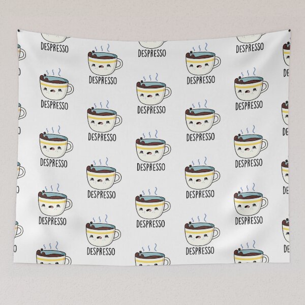 Item preview, Depresso Funny Sad Espresso Coffee Puns  designed and sold by punnybone.