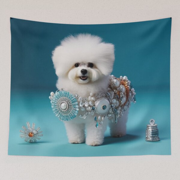 Item preview, Little White Jewel Dog - Beautiful Dog Art designed and sold by DigitalArties.