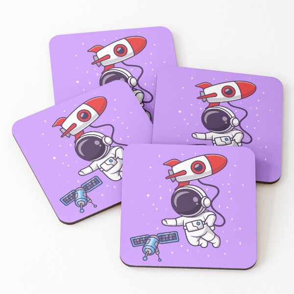 Item preview, Cosmic Adventures - Cute Astronaut Floating in Space" designed and sold by hjian8219.