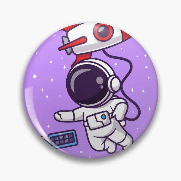 Item preview, Cosmic Adventures - Cute Astronaut Floating in Space" designed and sold by hjian8219.