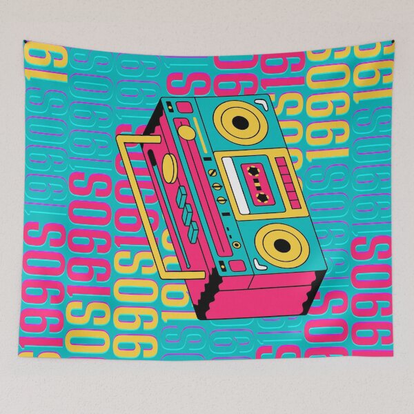 Item preview, 1990s retro design 1 - OG Blue Background designed and sold by PunjabanJatti.