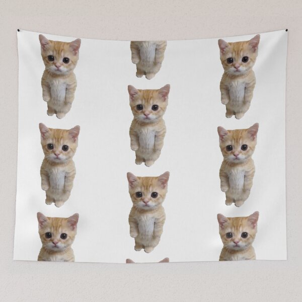 Item preview, standing orange cat designed and sold by goon-street.