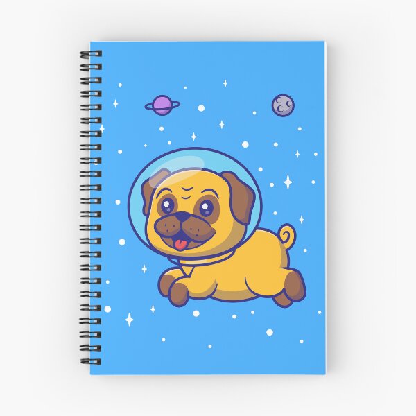 Item preview, Pawsome Space Explorer - Cute Pug Dog Astronaut Floating in Space designed and sold by hjian8219.