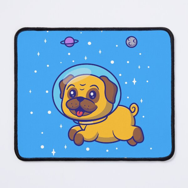 Item preview, Pawsome Space Explorer - Cute Pug Dog Astronaut Floating in Space designed and sold by hjian8219.