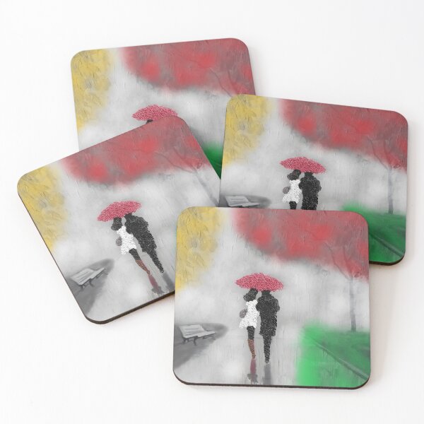 Item preview, Digital painting of a loving couple. A man and a woman on  the way. designed and sold by arun2503.