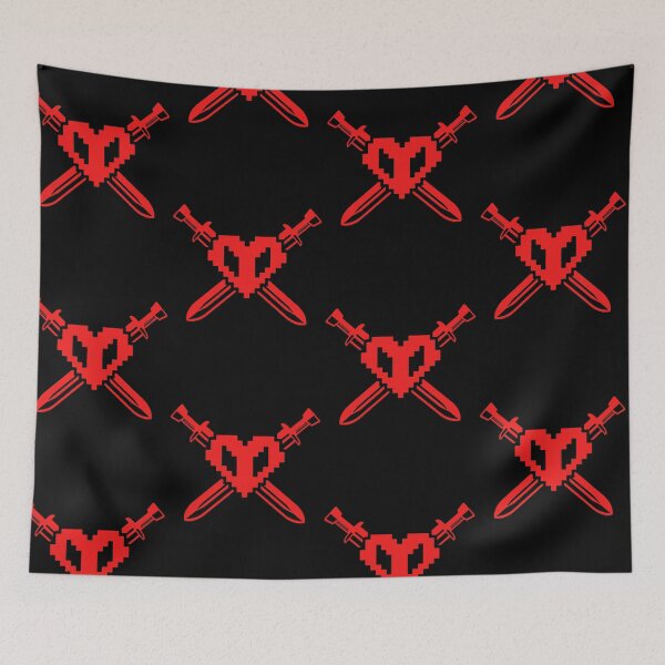 Item preview, Ph1lza Shirt philza m-erch red Crossed Hardcore Heart designed and sold by Michaelhyden.