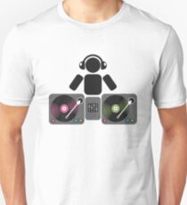 DJ and turntables abstract drawing Unisex T-Shirt