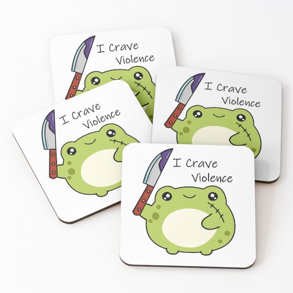 Item preview, Mother I crave violence Frog designed and sold by GaemGlomDesign.