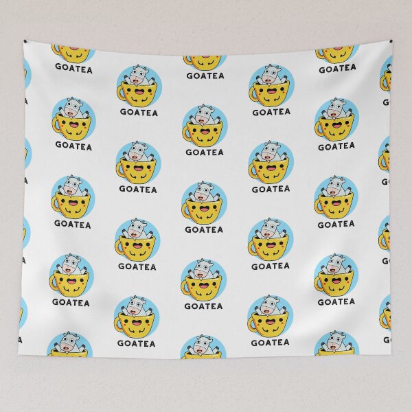 Item preview, Goatea Goat Funny Tea Puns  designed and sold by punnybone.