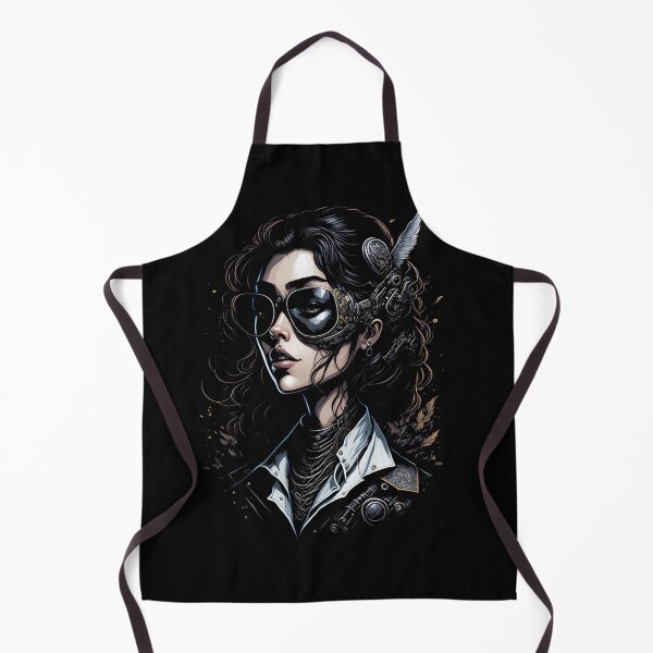 Item preview, Steampunk Style Pilot Woman Portrait designed and sold by SoccaTamam.