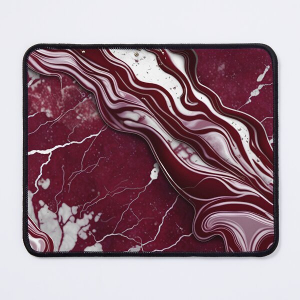 Item preview, Maroon and white marble swirls #5 designed and sold by BirdsnStuff.