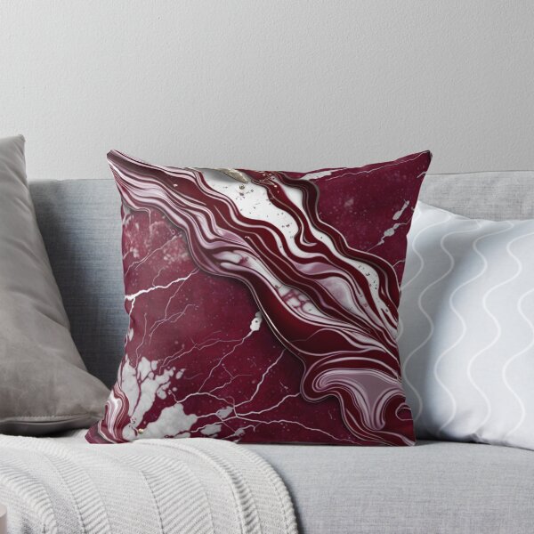 Item preview, Maroon and white marble swirls #5 designed and sold by BirdsnStuff.
