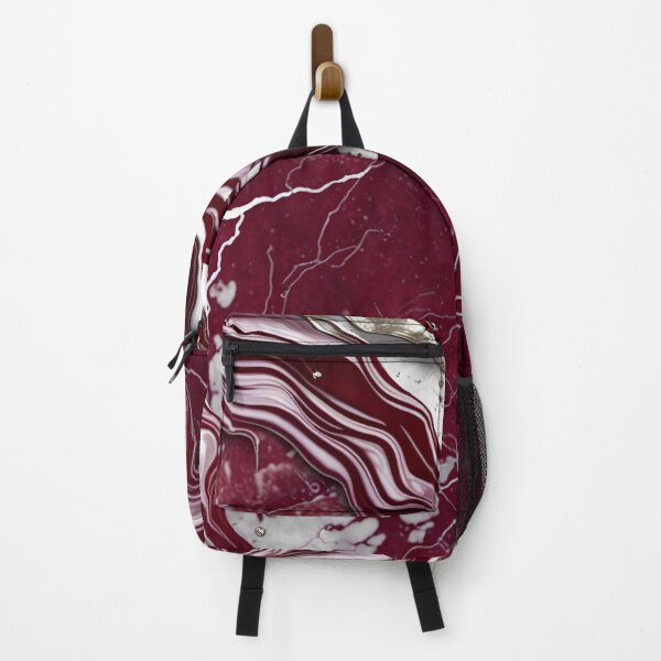 Item preview, Maroon and white marble swirls #5 designed and sold by BirdsnStuff.