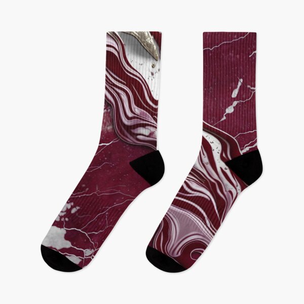 Item preview, Maroon and white marble swirls #5 designed and sold by BirdsnStuff.
