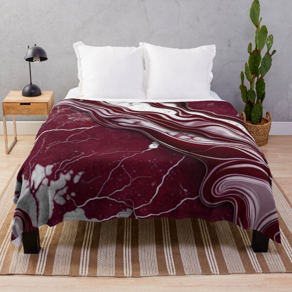 Item preview, Maroon and white marble swirls #5 designed and sold by BirdsnStuff.