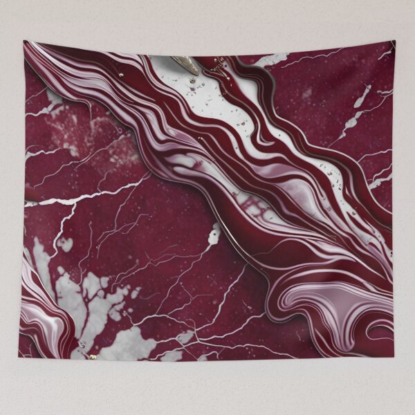 Item preview, Maroon and white marble swirls #5 designed and sold by BirdsnStuff.