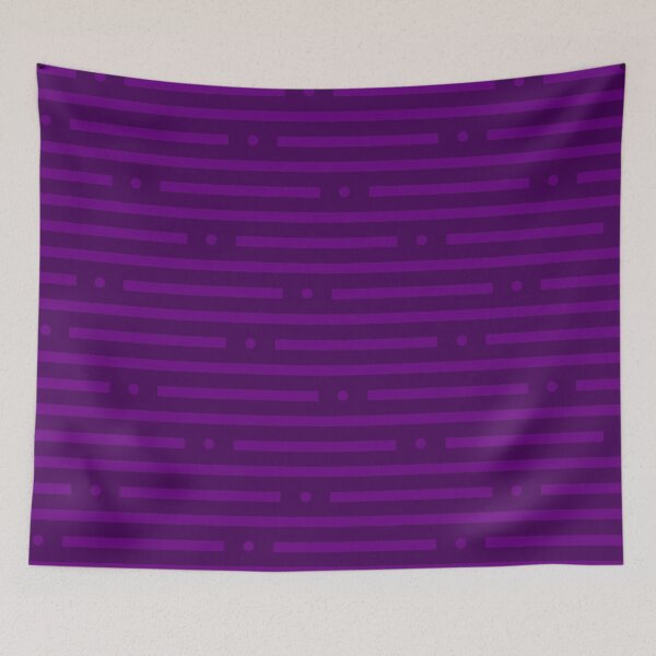 Item preview, Abstract: Dots and dashes: Light Purple On Dark Purple designed and sold by TheScraggyBeard.