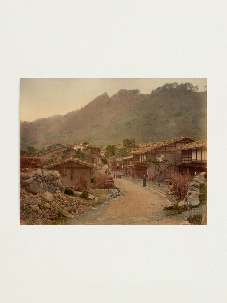 Alternate view of Wada village, Nakasendo Photographic Print