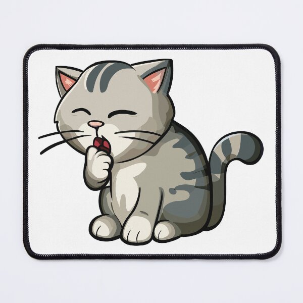 Item preview, cute coughing cat designed and sold by unsungshop.